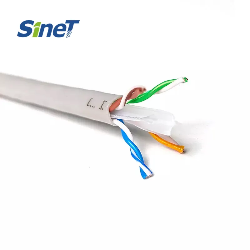 주문을 받아서 만들어진 상표 OEM 3M Cat6 랜 케이블 UTP 네트워크 케이블 Cat6 4 쌍 22AWG 단단한 구리 CCA 300M