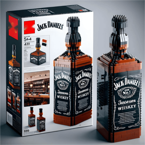 Jizai Assembling <strong>Toys</strong> Creative Collection of Whiskey Bottle Building Blocks Simulation Series - Product Image 2