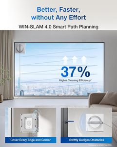 Ecovacs winbot เครื่องดูดฝุ่นติดกระจกไฟฟ้า, W2มือโปรหุ่นยนต์เครื่องพ่นน้ำระบบป้องกัน10ระดับการวางแผนเส้นทางแบบ WIN-Slam 4.0 - Product Image 6