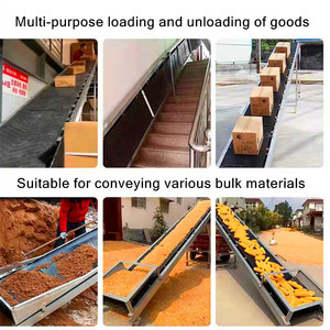 New Model <strong>Loader</strong> Unloader Ramp Conveyor Foldable Conveyor with Hopper for <strong>Loading</strong> and <strong>Unloading</strong> Bulk Material Conveyor Belt - Product Image 5