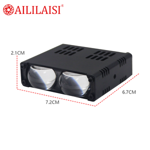 I20 LEDレンズスポットライト6Vヘッドライト電球フォグドライビングライト長距離明るさと強力な浸透用オートバイアクセサリー