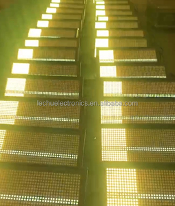 48 + 8 Segment RBG Strobe DMX disko olaylar sahne aydınlatma için LED matris ışık beyaz yayan renk - Product Image 4