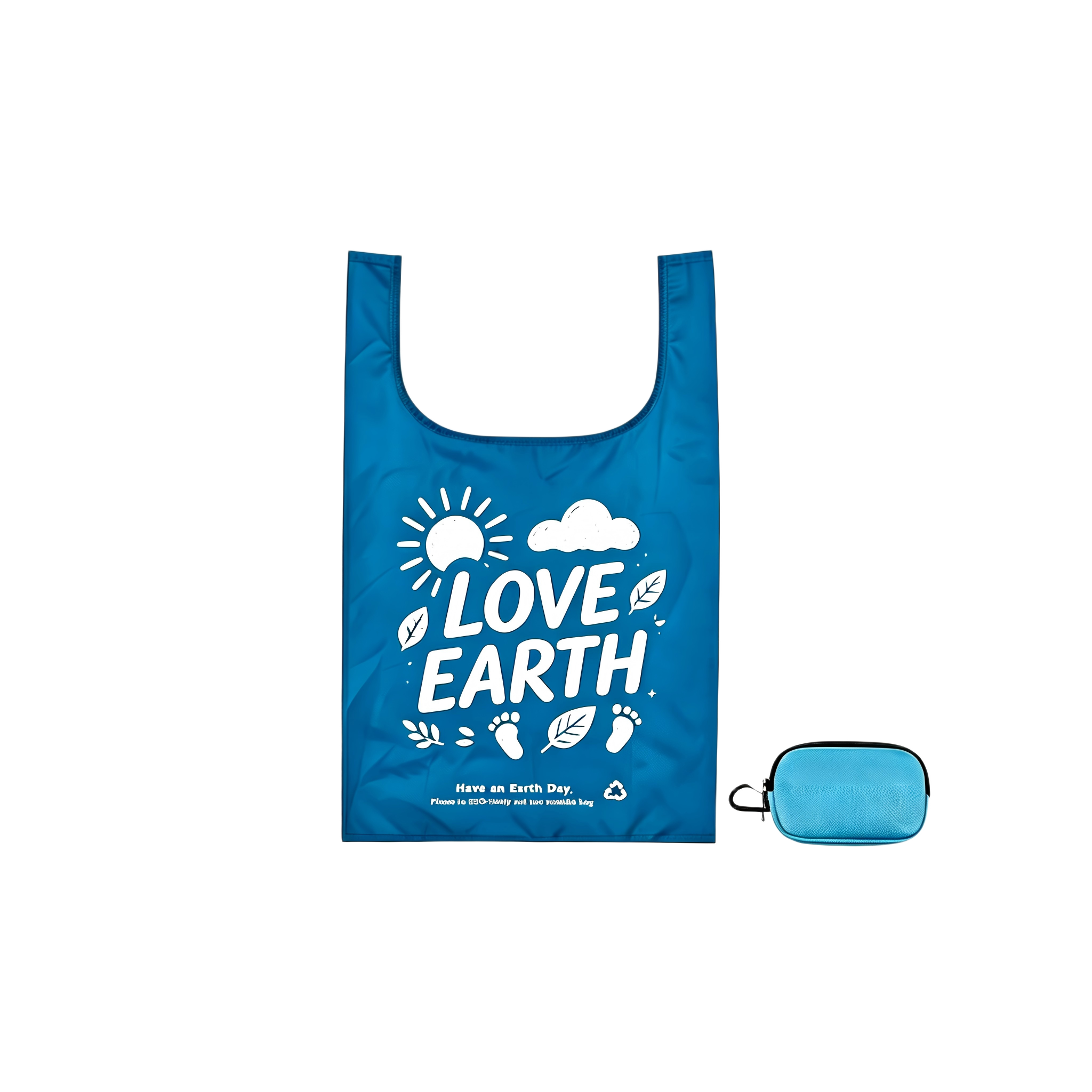 LOVE EARTH Borsa pieghevole e portatile