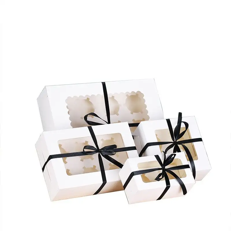 Caixa de copo Do Queque Queque caixa de bolo do copo bolo de papel de embalagem caixa de grau alimentício vendas direto da fábrica