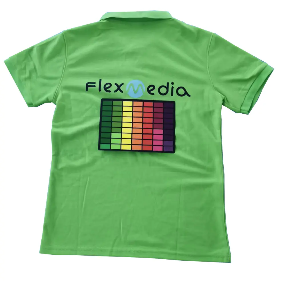 Custom design El t-shirt music control led tshirt sound activated t-shirt support flash glow alta qualità dalla cina