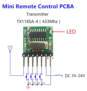 QIACHIP RX480E TX118SA-4 433,92 MHz Wireless Wide Voltage Coding Sender modul Decodierung Empfänger modul 4CH DIY Kit - Product Image 5