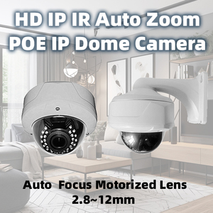 กล้องโดม8MP POE 4K 5MP HD IP IR ซูมอัตโนมัติออโต้โฟกัส2.8 ~ 12มม. ในร่ม IR-CUT กลางคืนกล้อง CCTV กันน้ำ - Product Image 2