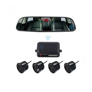 For Honda Car <strong>Reverse</strong> Camera <strong>System</strong> With Auto White Balance AHD Image <strong>Sensor</strong> 4 <strong>Wireless</strong> Parking <strong>Sensors</strong>-Rearview Mirror Display - Product Image 1