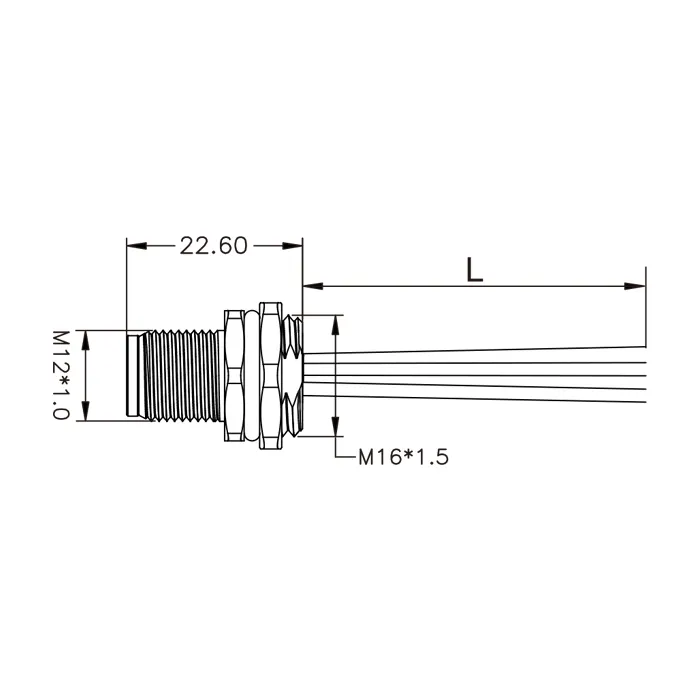 Prix de gros IP68 connecteur de panneau mâle étanche arrière fixé avec 3/4 broches code S Solution de connexion fiable