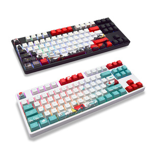 Teclado mecánico para juegos con cable USB RGB para computadora portátil y PC con construcción de metal Teclado de computadora con cable para PC - Product Image 1