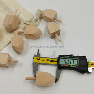 Dreidel Gỗ Thủ Công Theo Yêu Cầu Cổ Điển Hanukah Bán Tại Nhà Máy - Product Image 3