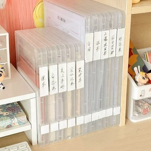 卸売A4紙収納ボックスプラスチックポータブルケースドキュメントファイルフォルダー透明紙オーガナイザーボックスドキュメントファイルフォルダー - Product Image 5