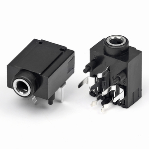 Kapak Stereo jak mm konnektörü ile 3.5 3.5mm telefon jakı 5 kutuplu Pcb terminali 3.5 ses jakı - Product Image 1