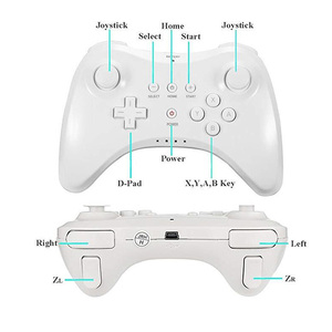 For Nintendo Wiis U Pro Console Gamepad Wireless Controller Gamepad Joystick Dual Analog With <strong>USB</strong> Charging Cable