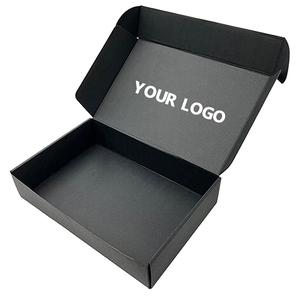 Custom Packaging and logo Printing Verpackung Black Mailing <strong>Boxes</strong> for Packaging Cardboard Package Mailer Emballage Carton - Product Image 3