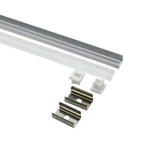 Yüksek kalite U şekli siyah Alu 6063 ekstrüzyon konut kanal dağınık kapak için şerit lamba bar yüzey Led profil alüminyum - Product Image 5