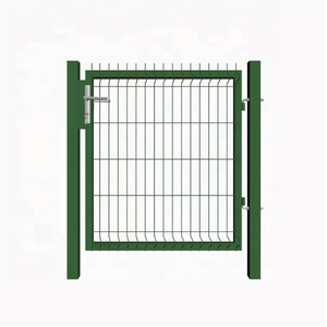 Bahçe kapısı toz kaplı bahçe kapısı metal galvanizli çelikten yapılmış, tek çit direği bahçe kapısı, Yard kapısı