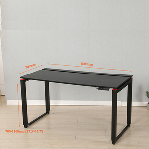 ADA电动高度可调坐式电脑游戏桌书桌，带RGB灯和电缆管理系统 - Product Image 5