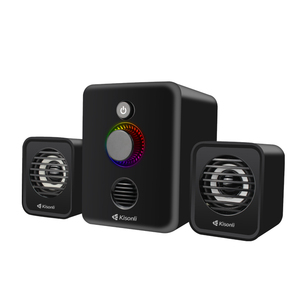 Kisonli-altavoz U-3000 2,1 con luz RGB, sistema de altavoces para ordenador, subwoofer 2,1 - Product Image 1