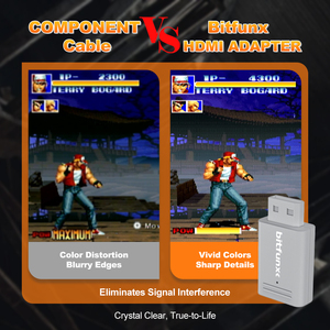 BitFunx Mini WII <strong>HDMI</strong> Adapter For Nintendo Wii NTSC/PAL Retro Game Console Supports <strong>Component</strong> <strong>Input</strong> <strong>HDMI</strong> <strong>Output</strong> Plug And Play