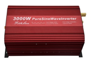 Fit4Less-inversor de onda sinusoidal pura de 3000W, entrada de CC 12V o 24V o 48V a salida de CA 110V 60Hz con USB y pantalla remota LCD - Product Image 3