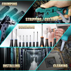 PRO'SKIT PK-1938M3 Professional <strong>Network</strong> Maintenance Kit (45 Pcs) for Computer <strong>Network</strong> Setup and Monitoring System Establishment - Product Image 2