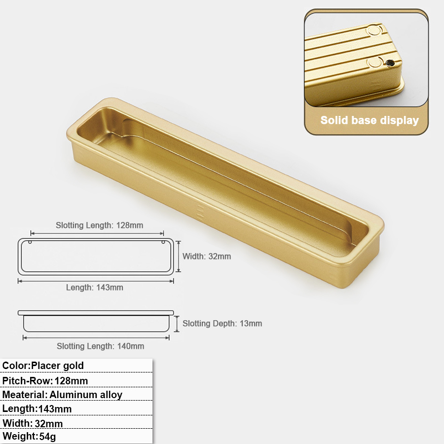 128mm Hole distance - Placer gold