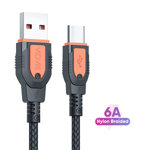 VIDVIE 2021 kırılmaz naylon 6A 66W süper hızlı şarj USBC tip C veri kablosu için Huawei Xiaomi Oneplus VIVO OPPO Realme - Product Image 1