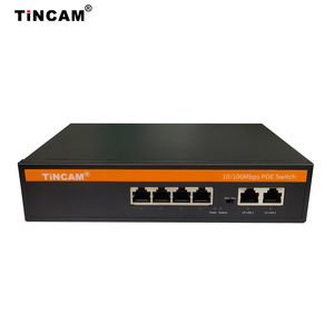 TiNCAM 10/100M Unmanaged 48V Ethernet Fiber Switch POE Essentials Network Switch IEEE802.3af/AT Adecuado CCTV NVR Cámara IP - Product Image 2