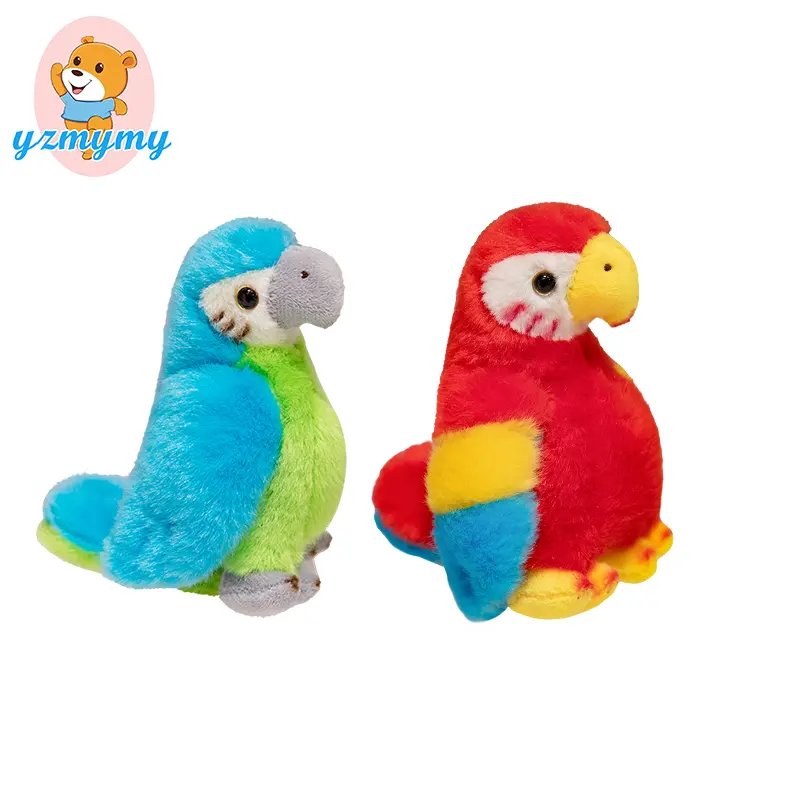 Professional Making Customized Plush Repeat Talking Parrot Entertaining Learning Plush Toy