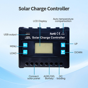 Regolatore di carica solare da 50A PWM 12V/24V Auto adatters serie PM con uscita USB 5V2.1A e funzione di Display LCD - Product Image 5