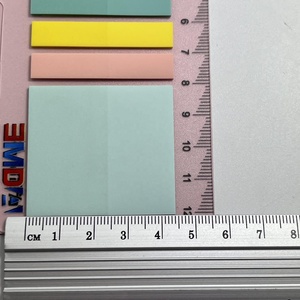 China moda promoción personalizada cuaderno autoadhesivo pegatina de color marcapáginas Bloc de notas conjunto de notas adhesivas transparentes