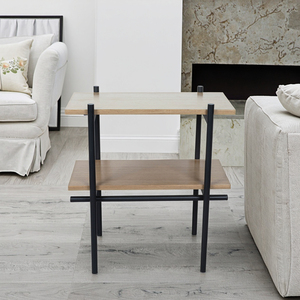 Modern yuvalama yan masa seti için iki toptan küçük sehpalar ev veya otel için oturma odası mobilya için giriş - Product Image 2