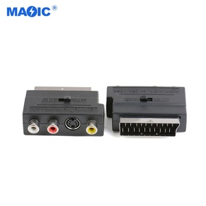 Neuer OEM Scart zu AV/RCA Audio Video Konverter 21P zu 3 RCA S Terminal Rotor Videos Europa AV Adapter - Product Image 1
