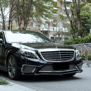 Yüksek kalite araba tampon gövde kiti Mercedes benz s-class W222 modifiye S65 AMG vücut kiti ön tampon Grille