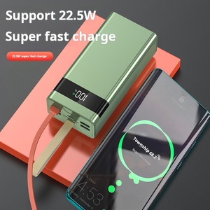 Large Capacity 30000mAh LED Portable Charger Powerbank 22.5W PD <strong>QC3.0</strong> Real Fast Charging 5 <strong>Outputs</strong> 3 <strong>Inputs</strong> Outdoor Use Micro - Product Image 4