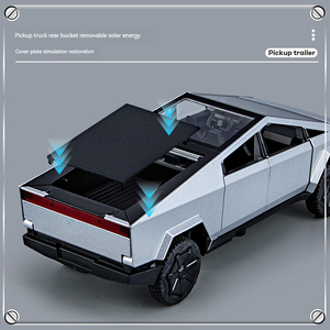 1:32 Diecast <strong>Model</strong> Cars Toy T Cybertruck Pickup RV Alloy Car <strong>Model</strong> with Sound and Light Pullback Metal Toy Car <strong>Model</strong> Toy - Product Image 5