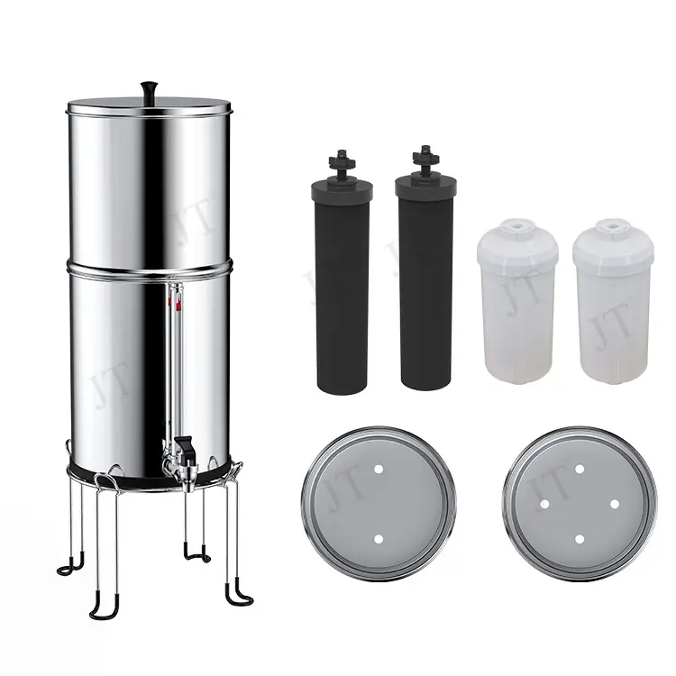 Stainless Steel Water Purifier Gravity-Fed Water Filtration gravity fed water filter system for Home and Outdoor Use