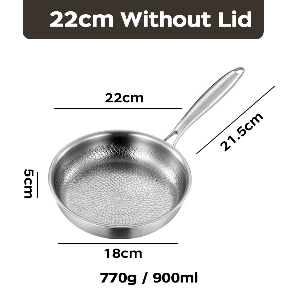 Poêle à frire 22 cm sans couvercle
