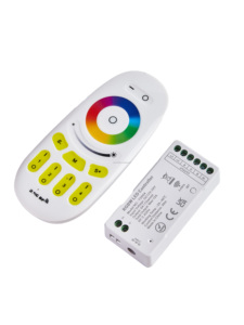 2.4G RF Wireless Full Touch LED RGB/RGBW Controller 4 canali DC3.7V PWM RF telecomando con 6A corrente di uscita - Product Image 2