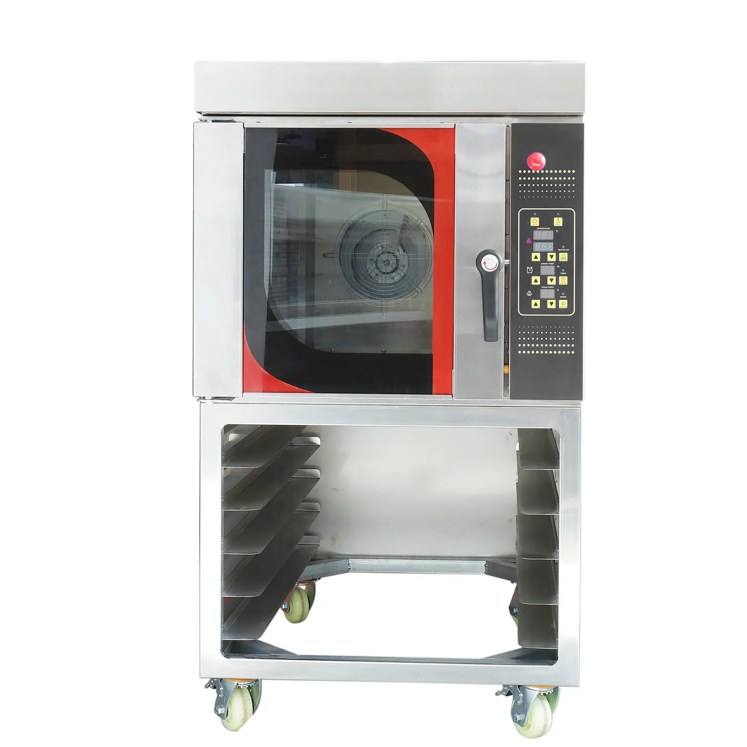 Astar bom venda quente convecção assar forno com temporizador máquina de pão vapor função gás 5 bandejas