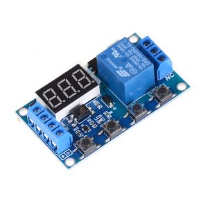 Digitale LED-Anzeige Zeit verzögerung Relais Modul platine DC 12V Steuerung Timer Schalter Trigger Cycle Modul Auto Summer SPS Automatisierung - Product Image 1