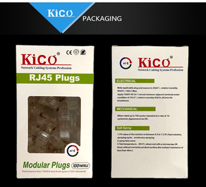 Kico模块化Cat6 UTP 8P8C RJ45连接器插头电信产品 - Product Image 6