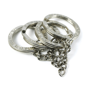 キーホルダーロゴキーリングパンチロゴKey_ringニッケルキーホルダープリントキーリングチェーン - Product Image 2