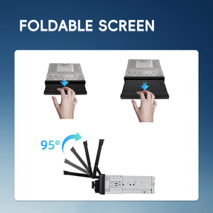 Reproductor <span class=keywords><strong>MP5</strong></span> Podofo para Coche de 1 Din con Pantalla Táctil Retráctil IPS de 7 Pulgadas, USB/Tipo-C/BT/EQ, Autorradio FM, Cámara Trasera, Ajuste Universal, OEM, ODM - Product Image 4