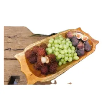 Hot Selling Fruits platter for home Restaurants hotels bar for serving salad desert fruits and food wooden