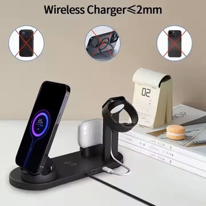 6合1快速无线充电，带4个端口，适用于苹果安卓ipwatch ipod 10w无线充电器 - Product Image 4