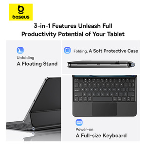 Baseus Magic Keyboard Bluetooth para iPad Pro Air 4 Air 5 Air 6 11 12,9 13 pulgadas Smart Cover Funda magnética para iPad 2014 2018-2022 - Product Image 2