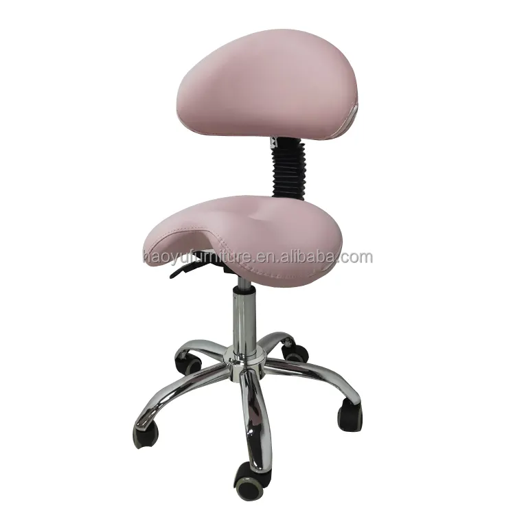 pink color technician chair nail table desk chair for nail art