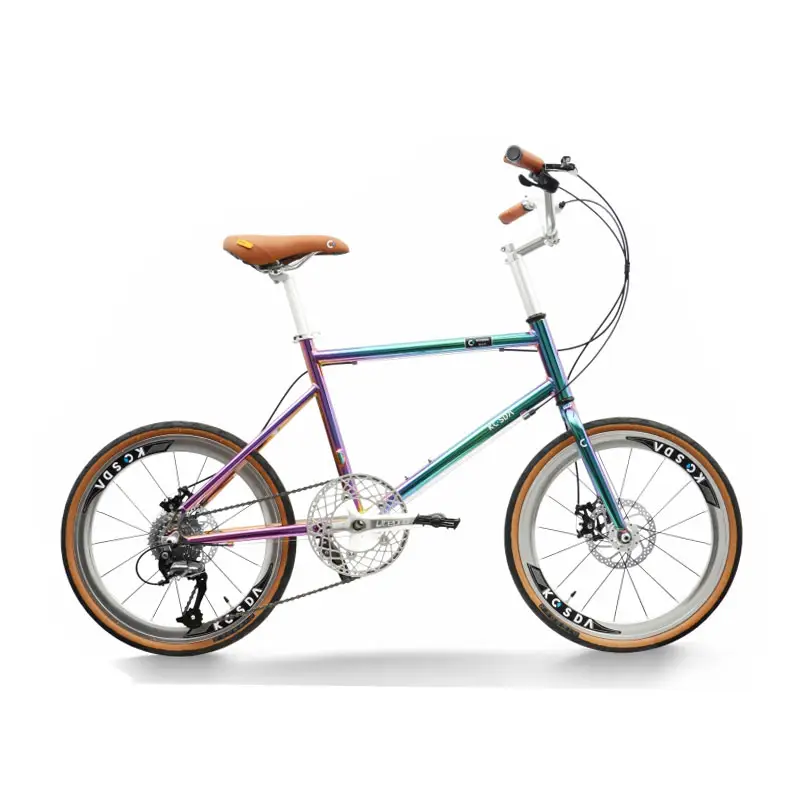 Дорожный велосипед KOSDA, 20 дюймов, алюминиевое покрытие, ультралегкий складной, система переключения скоростей 8-10